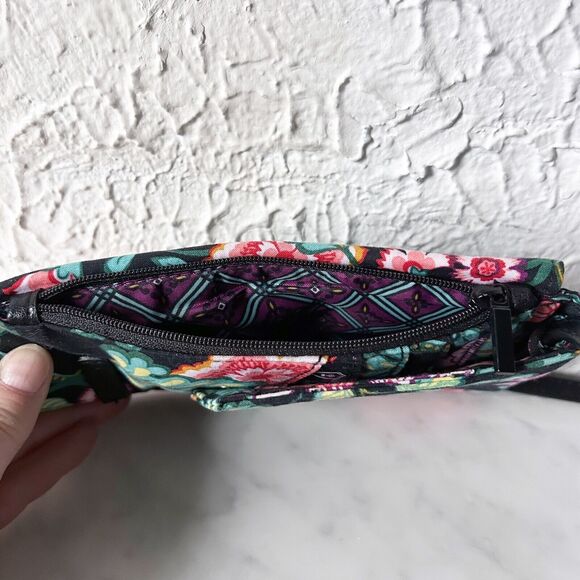 Vera Bradley Iconic RFID Envelope Crossbody Purse Vines Floral Wallet Bag - Picture 8 of 8